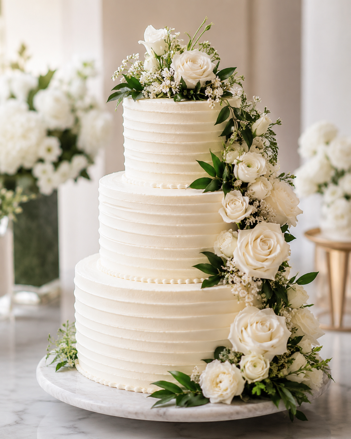 Classic Three-Tier Wedding Cake